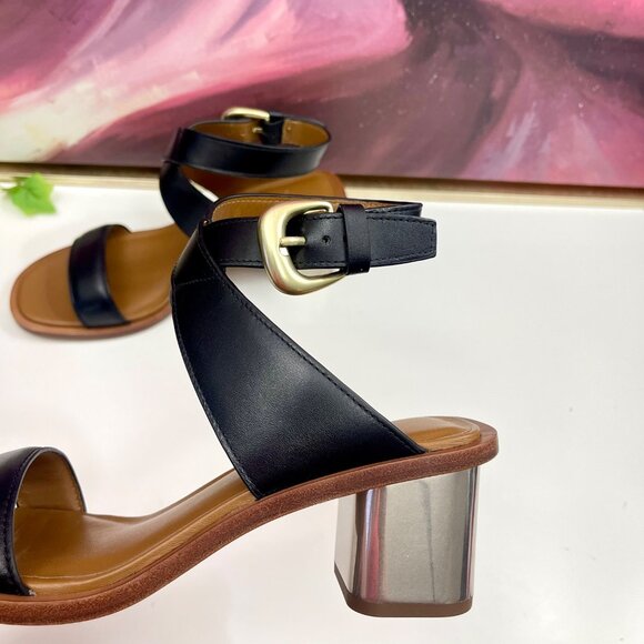 Vince Women's Dalia Strappy Block Heel Sandals in Black Size 6.5 - Picture 10 of 16